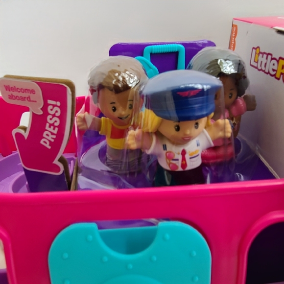 Barbie Little Dream Plane Fisher-Price Little People Interactive Learning Toy - Picture 4 of 10